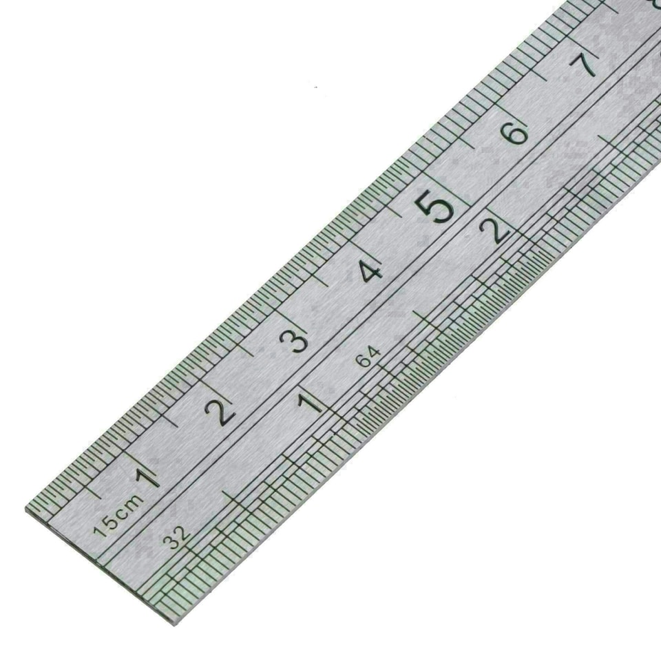 image 1 of Stainless steel ruler 6" / 150mm / straight edge / rule / measuring TE433