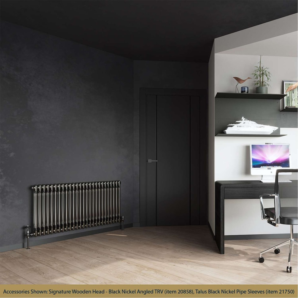 image 1 of Alpha - Raw Metal Column Radiator H600mm x W1164mm 2 Column - Feet Included