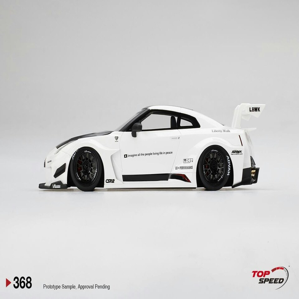 image 1 of Nissan LB-Silhouette Works GT 35GT-RR Ver.2 White 1:18 Scale TSM TS0368