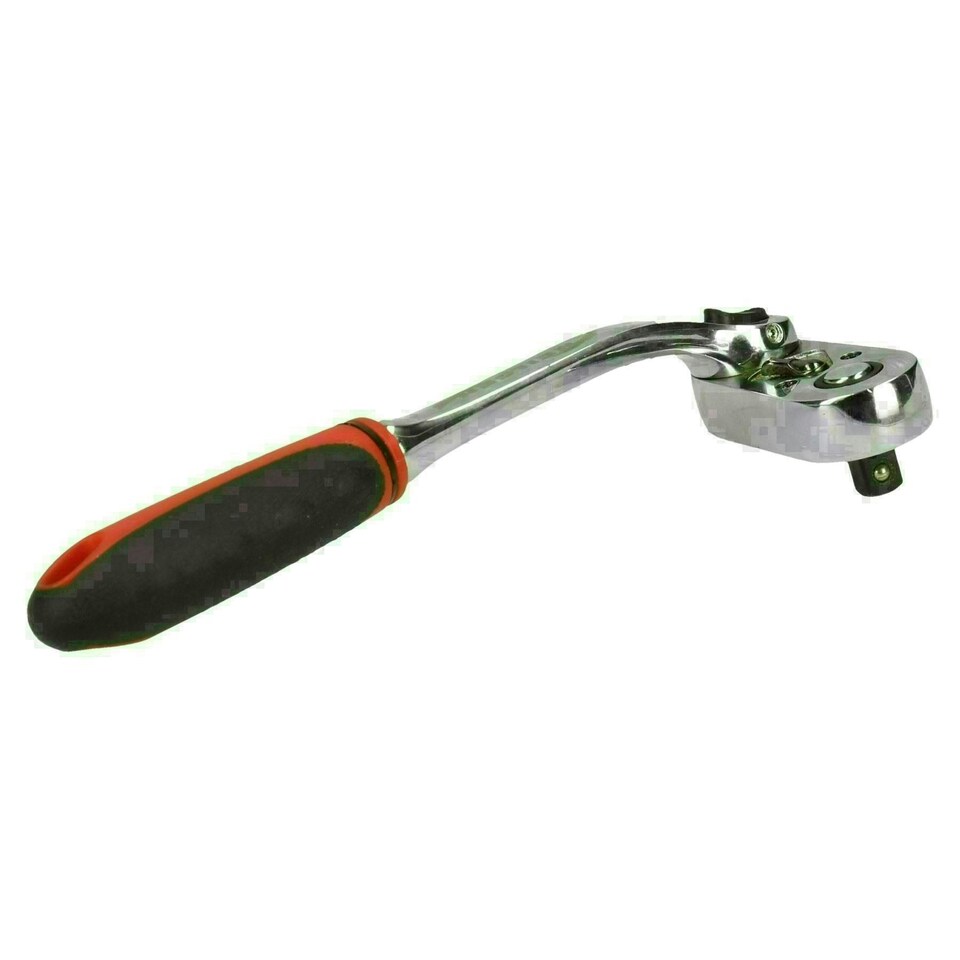 image 1 of 1/4" Drive 360 Degree Rotating Locking Head Ratchet Quick Release 72 Teeth