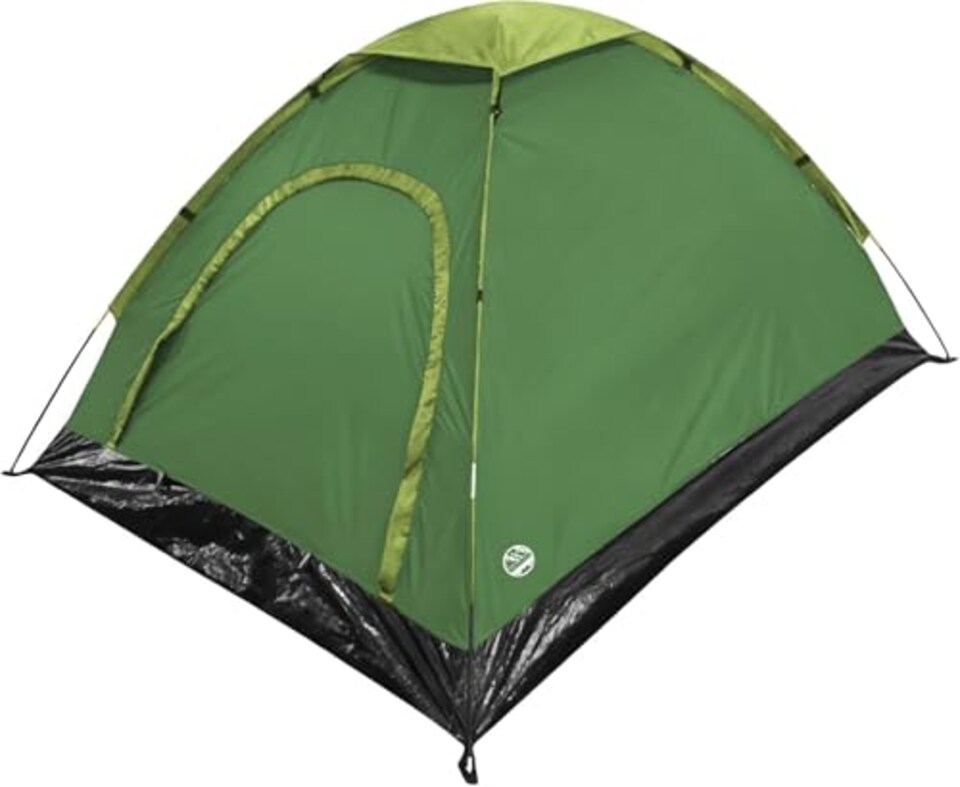 image 1 of Six Peaks Revel 2 Person Camping Tent, Lightweight Festival Dome Shelter, 1500mm Water Resistant Polyester, Easy Pitch Fibreglass Poles, Carry Bag, Green