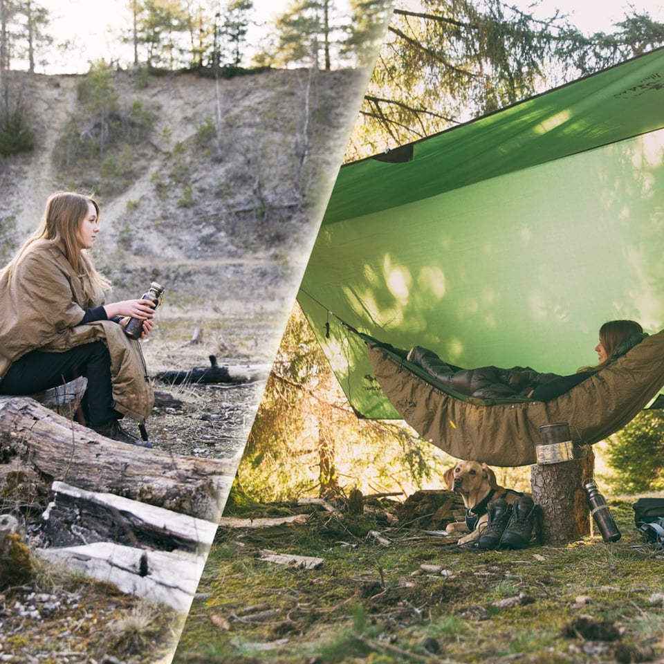 image 1 of Amazonas Insulated Camping Hammock Underquilt Poncho