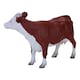 image 2 of MOJO Farmland Hereford Cow Toy Figure (381074)
