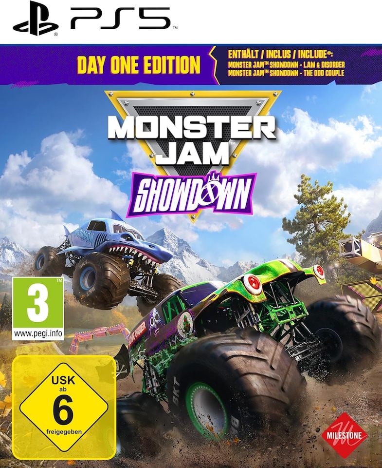image 1 of Monster Jam Showdown - Day One Edition (German Box - Multi Lang in Game) PS5
