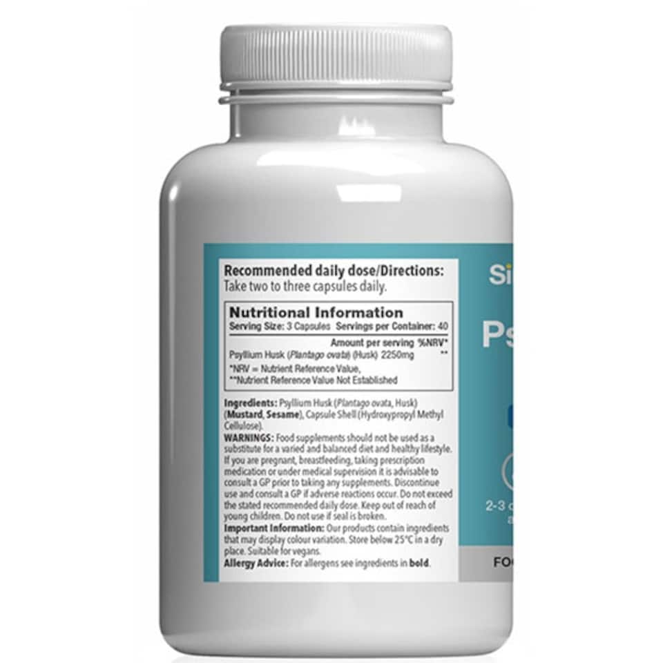 image 1 of Psyllium Husk 2250mg - 120 Capsules