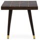 image 1 of Interiors by Premier Mango Wood And Gold Tip Legs Side Table Brown