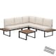 image 1 of Eliar Garden Lounge Set, 4-piece, with aluminum frame