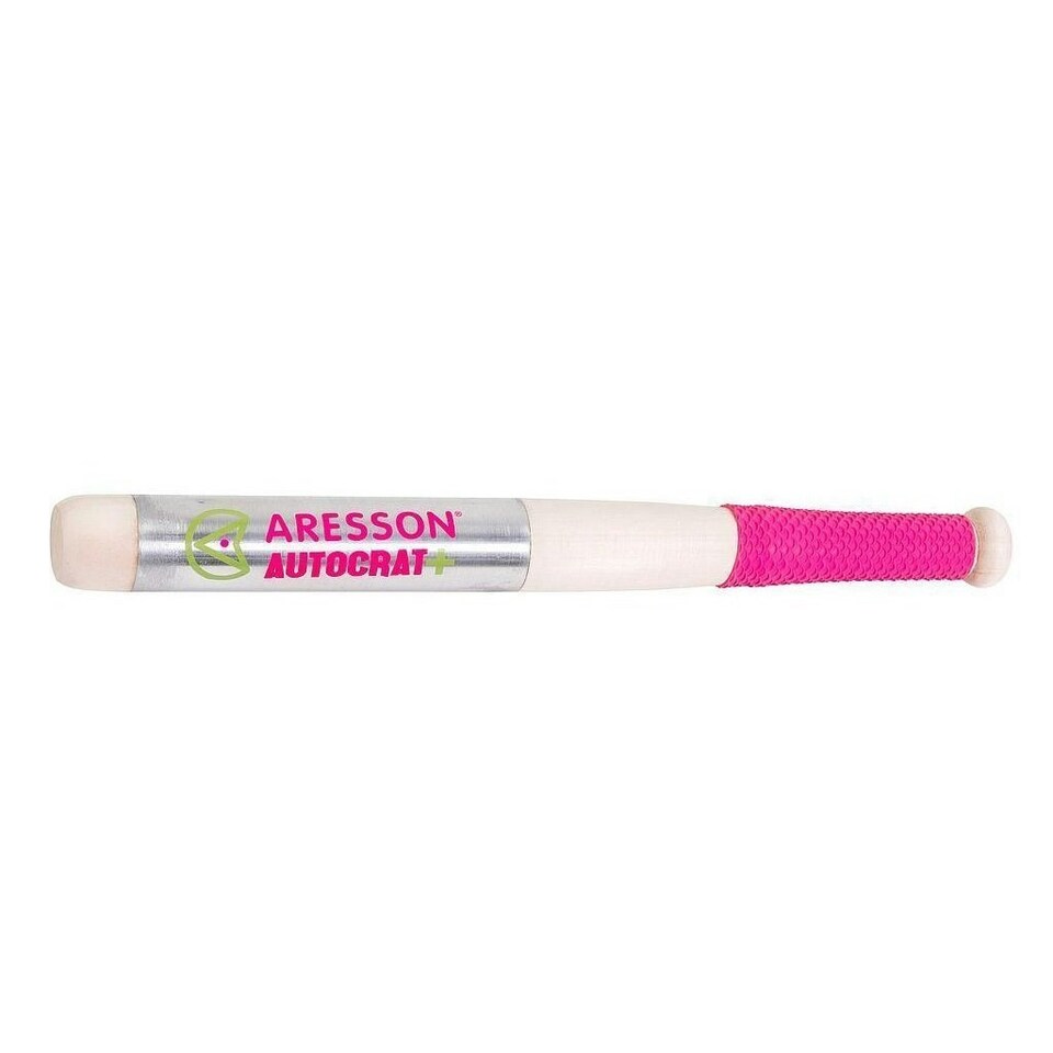 image 1 of Aresson Autocrat Plus Rounders Bat - Cream/Pink - 18in