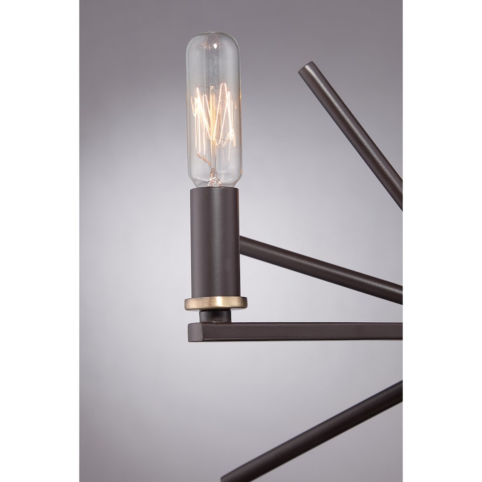 image 1 of Carnegie 3 Light Ceiling Pendant Western Bronze Finish, E14