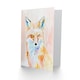 image 2 of Fox Portrait Modern Watercolour Light Colourful Him Her Birthday Card