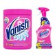 image 1 of Vanish Oxi Action Colour Safe Powder Fabric Stain Remover and Colour Spray Bundle