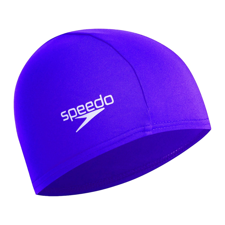 image 1 of Speedo Unisex Adult Polyester Swim Cap - Blue - One Size