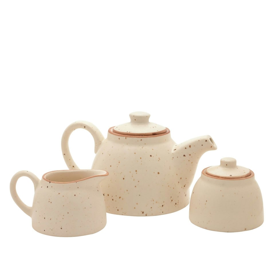 image 1 of Hestia Tea Set Containg Tea, Sugar & Milk Pots