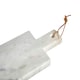 image 3 of Interiors By Premier Small White Marble Paddle Chopping And Serving Board, Durable Natural Stone Board