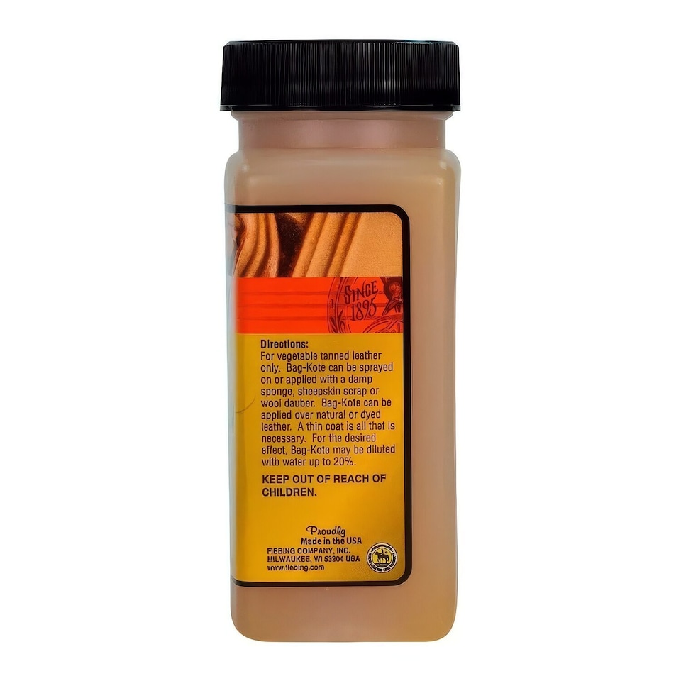 image 1 of Fiebing's Neutral Bag Kote - Flexible Protective Coating for Leather 4oz | Clear