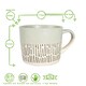 image 3 of Nicola Spring Ceramic Dipped Dash Coffee Mugs - 475ml - Grey - Pack of 6 Grey