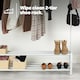 image 3 of Clothing Rail with Shoe Rack White