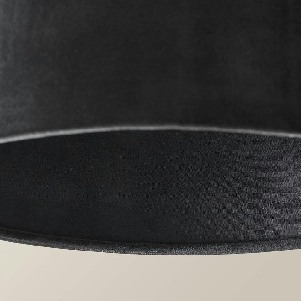 image 1 of ValueLights Reni Large Black Pendant Shade Black