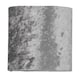 image 2 of Antique Brass Stick Table Lamp with Grey Crushed Velvet Shade