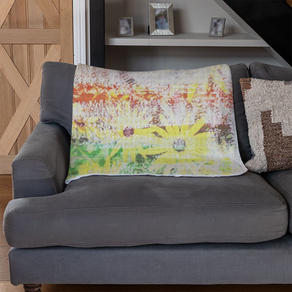 image 1 of Flower Burst Blanket | Multi