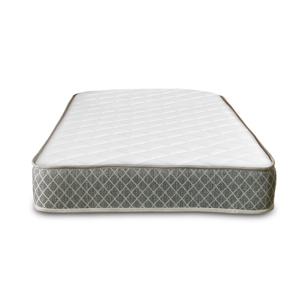 image 1 of Diamond Memory Foam and Spring Hybrid Mattress Breathable Cooling Surface | White | Small Single