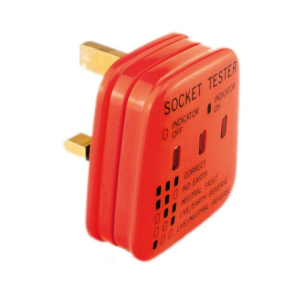 image 1 of W4 Caravan/Motorhome Mains Tester (UK Plug) - Orange - One Size