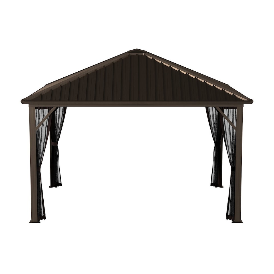 image 1 of Sojag Dakota Gazebo 3m x 3.7m - Aluminum - L365 x W300 x H275 cm - Powder-Coated/Galvanised