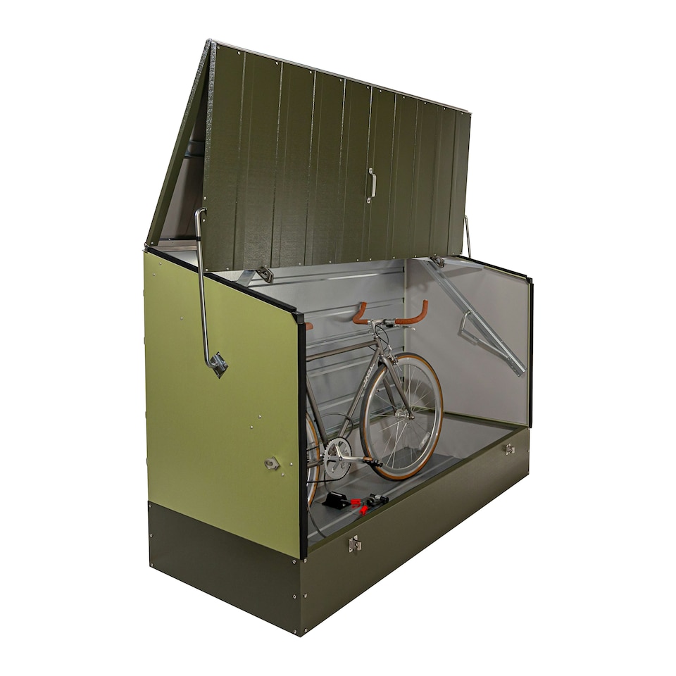 image 1 of Trimetals ProtectaCycle Secure Bike Store (Police Approved Fits) up to 3 Adult Bikes Cream