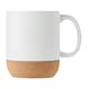 image 2 of MidOcean Matt Cork Ceramic 300ml Mug - White - One Size