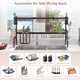 image 5 of HOMCOM Over The Sink Dish Drainer Rack, 2 Tier Dish Rack for Kitchen, Black