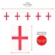 image 6 of Pack of 1 28 Piece England Set - Flags, Bunting, Tattoos, Inflatables & Hats Red | One Size