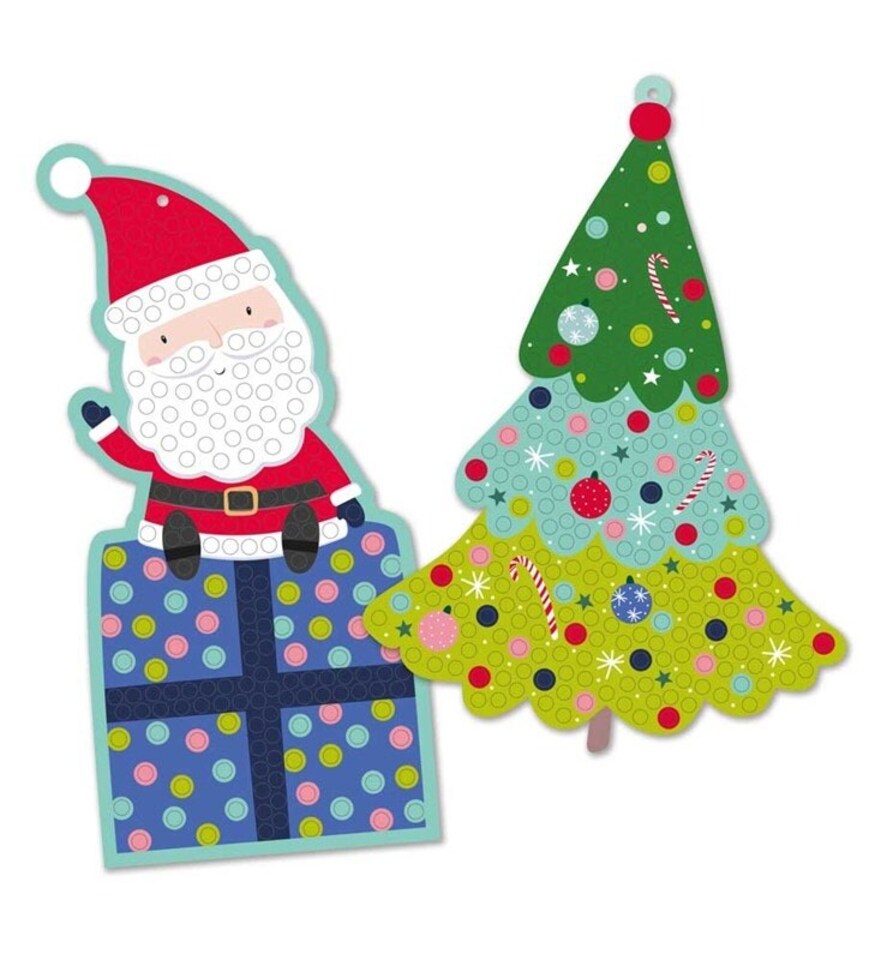 image 1 of Make Your Own Christmas Mosaic Hanging Decorations