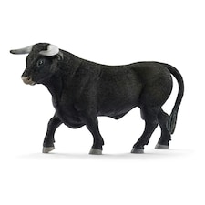 SCHLEICH Farm World Black Bull Toy Figure