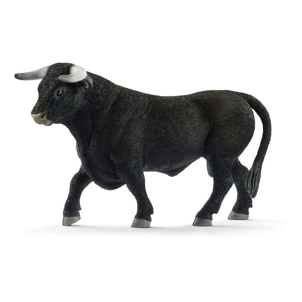 SCHLEICH Farm World Black Bull Toy Figure
