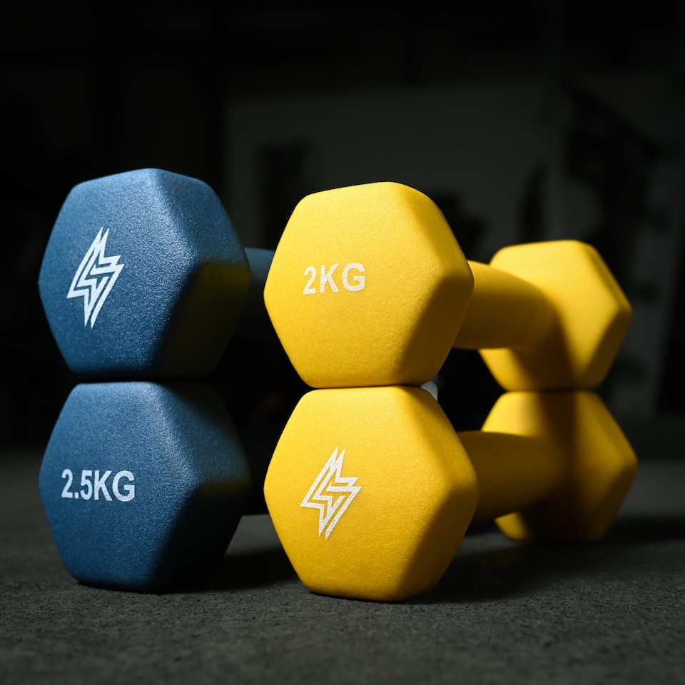 image 1 of GYM SETS Neoprene Dumbbell Pairs | 2x 3kg (Pair)