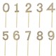 image 5 of Gold Sparkle Diamond Number 6 Cake Topper Gold