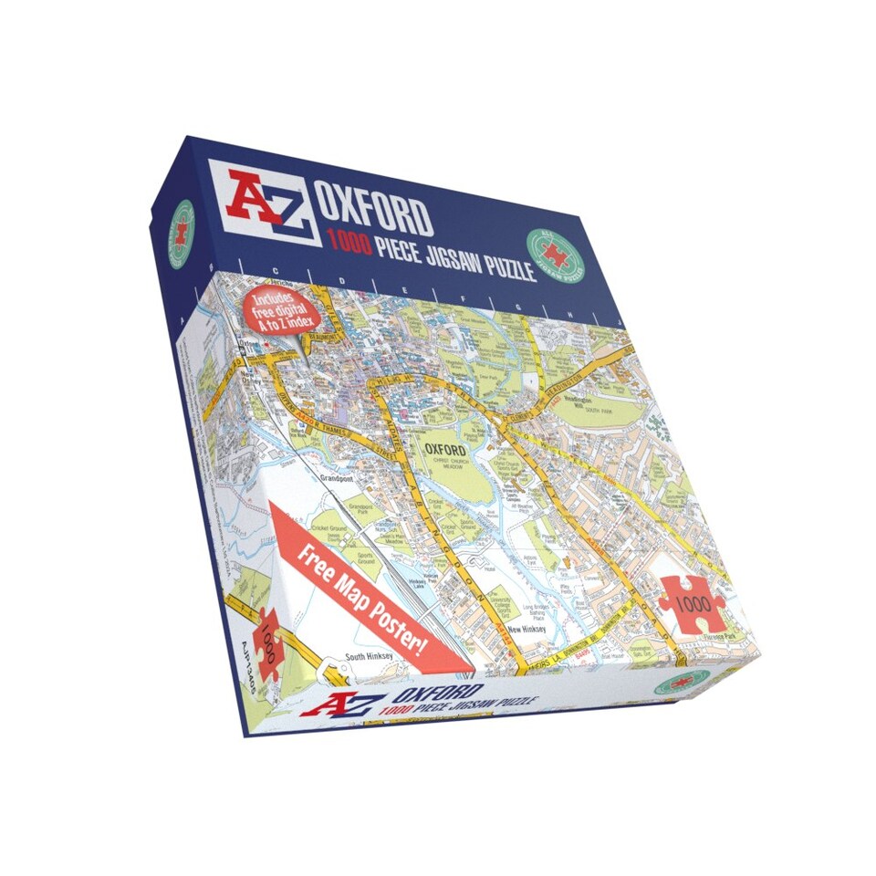 image 1 of A to Z Map of Oxford 1000 Piece Jigsaw