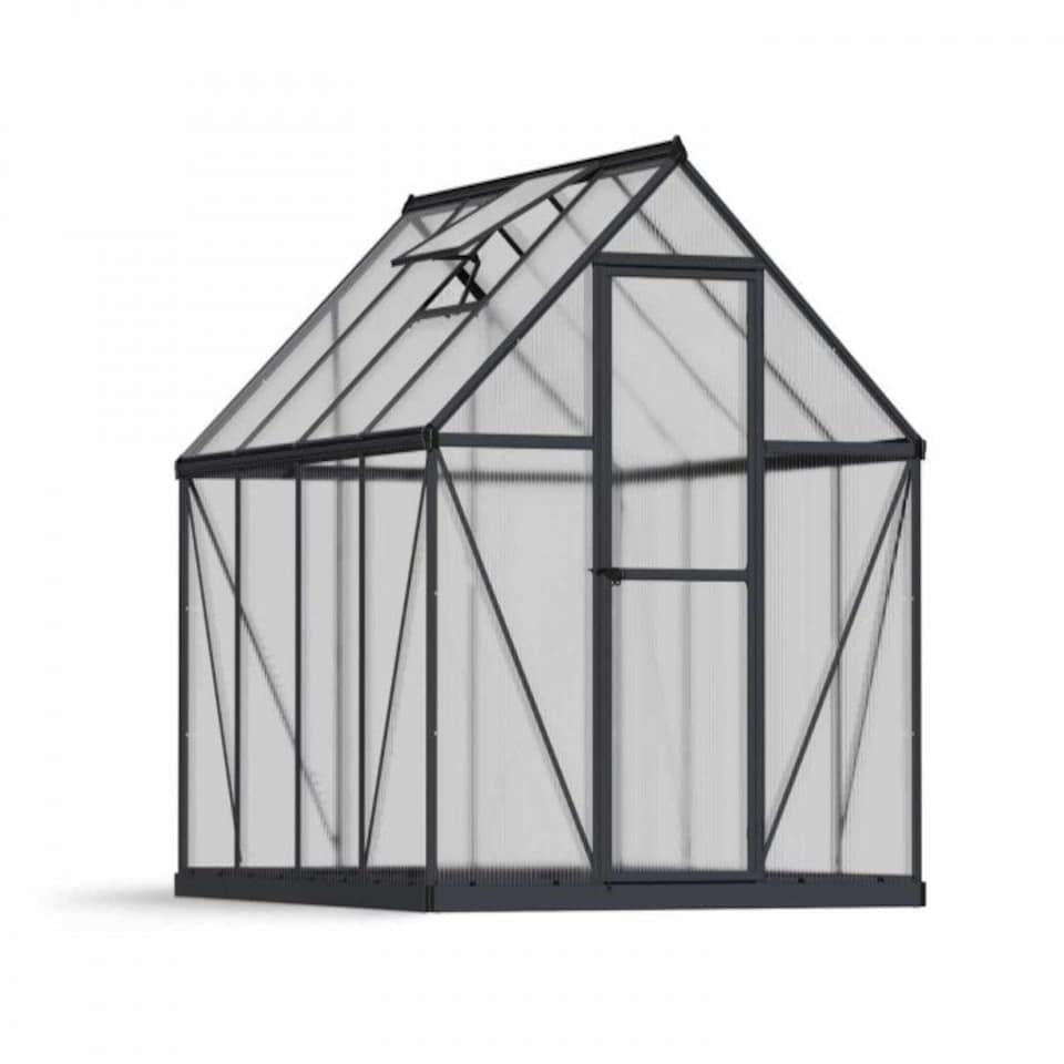 image 1 of Greenhouse Mythos 6 x 8 - Polycarbonate - L247 x W185 x H208 cm - Grey