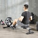 image 2 of HOMCOM Fitness Adjustable Magnetic Rowing Machine Rower w/ LCD Digital Monitor