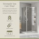 image 3 of Balterley Sliding Shower Door Suite: Safety Glass Sliding Door, Side Panel & Resin Shower Tray | Silver | Chrome | 3