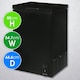 image 2 of Abode A99CF0E1B Chest Freezer 99L Black Suitable for Garages & Outbuildings Black