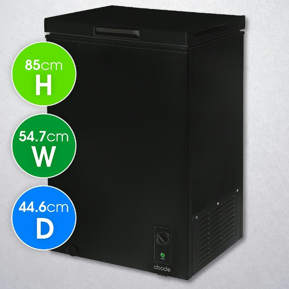 image 1 of Abode A99CF0E1B Chest Freezer 99L Black Suitable for Garages & Outbuildings Black