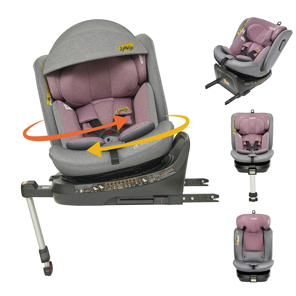 image 1 of JoviKids Spin Ranger Car Seat Pink Pink