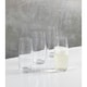 image 3 of Mikasa Champagne Flute Set Clear Stemless Crystal 266ml Set of 4