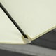image 9 of Outsunny 2.5M Garden Cantilever Parasol, Offset Roma Patio Umbrella Hanging Sun Shade Canopy Shelter with 360 Rotation and Cross Base, Beige
