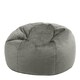 image 1 of icon Aurora Classic Velvet Bean Bag Chair Charcoal Grey Bean Bags Grey | Grey