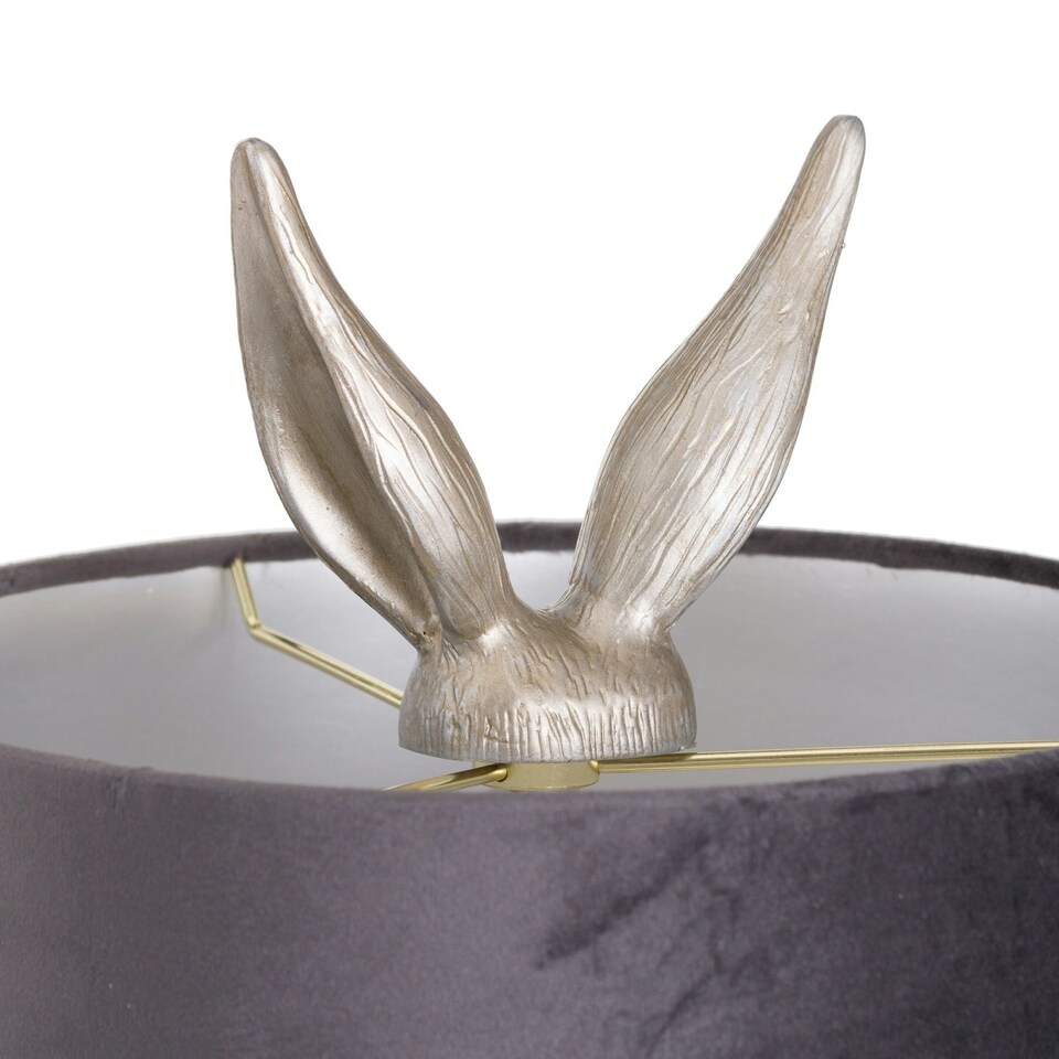 image 1 of Hill Interiors Hare Table Lamp - Silver/Grey - One Size