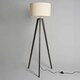 image 3 of BHS Keeley Wooden Tripod Floor Lamp | Brown | Dark Walnut | 1