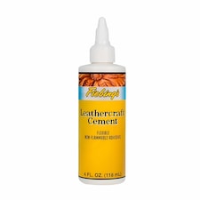 Fiebing's Leathercraft Cement - Professional Adhesive for Leather Bonding 4oz | Clear