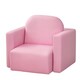 image 6 of HOMCOM Kids Sofa Set 2 in 1 Child Table and Chair Set Toddler Armchair Pink Pink